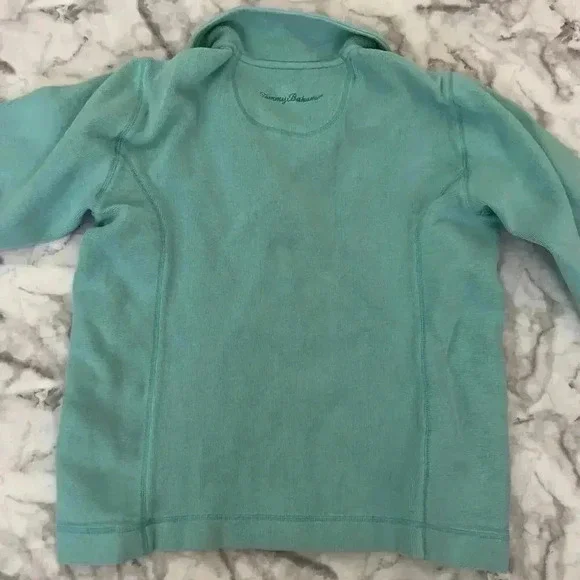 Tommy Bahama Women's Blue Quarter Zip Jacket Size M - Picture 4 of 5